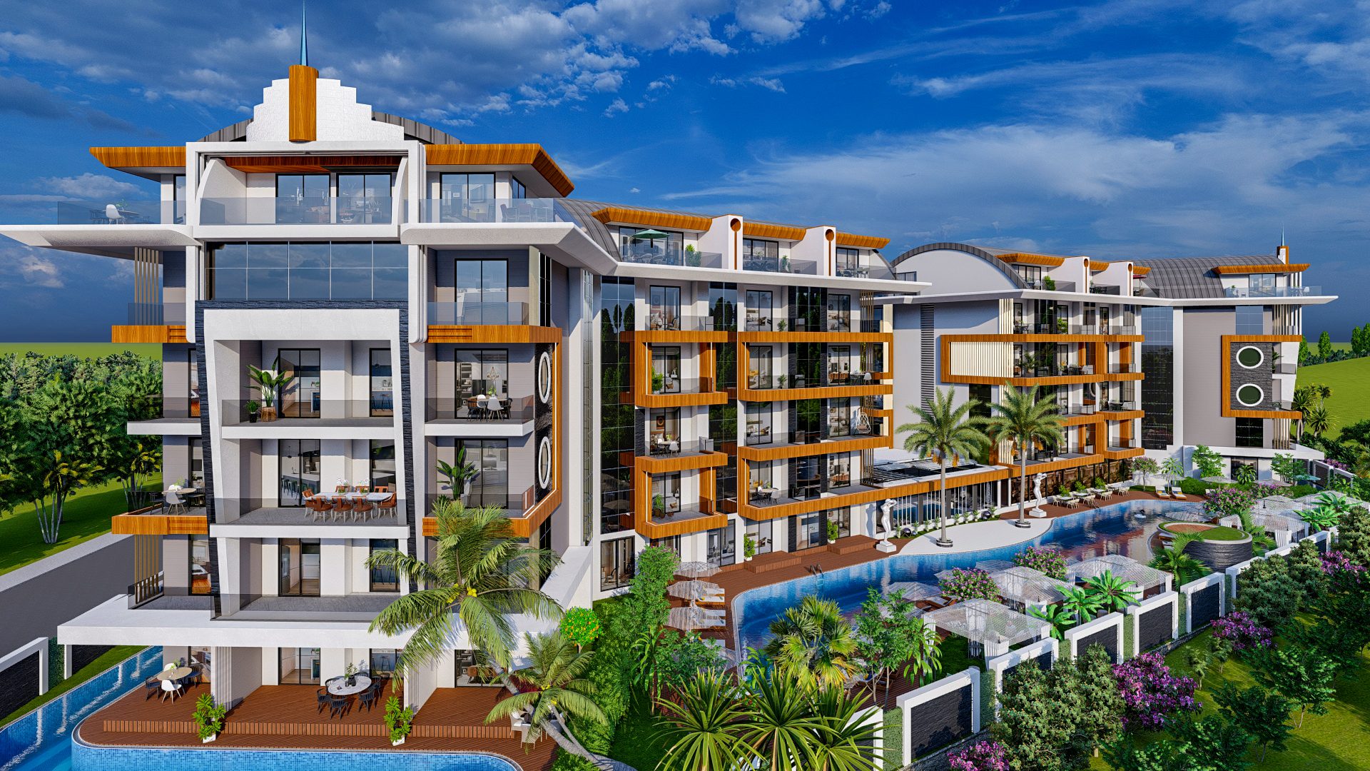 Installment Apartments from the Developer in Oba, Alanya