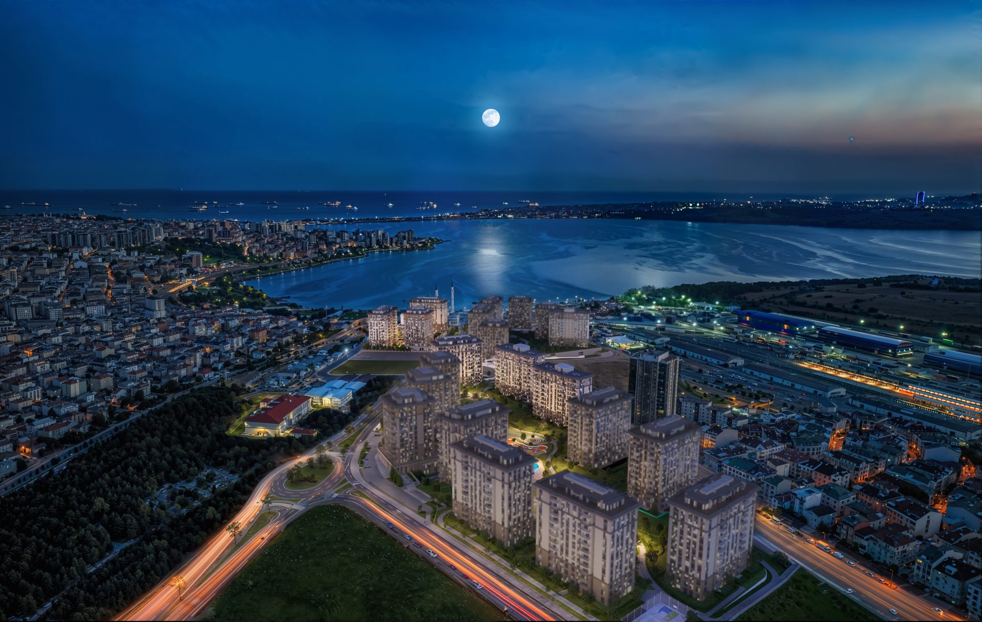 Apartments with Sea and Lake Views in Küçükçekmece, Istanbul