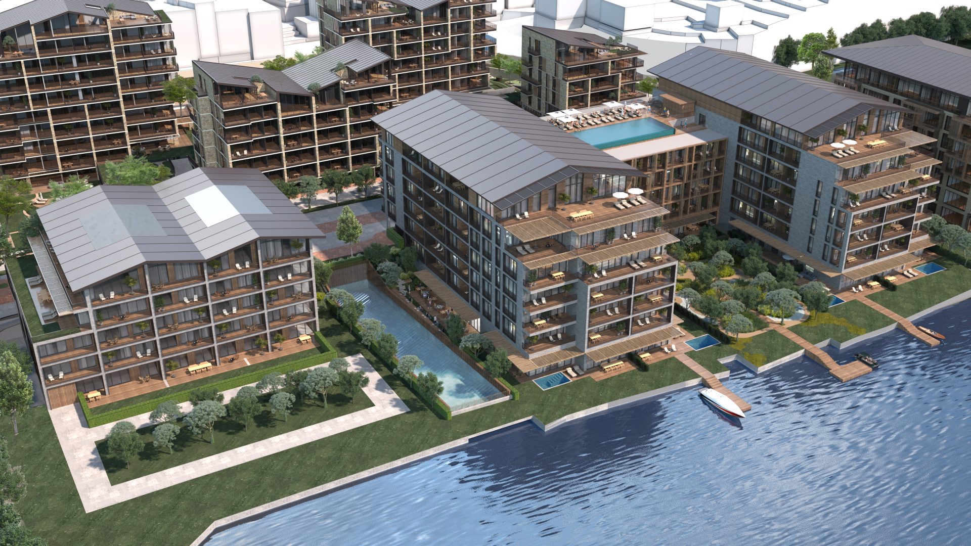 The Only Residences in Istanbul with a Private Beach and 5-Star Rixos Hotel Amenities on the Golden Horn Waterfront