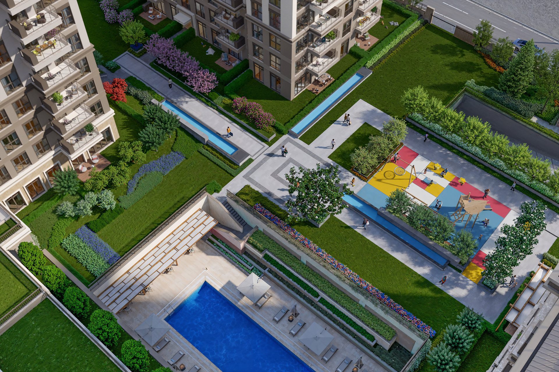 İstanbul Küçükçekmece'de Deniz ve Göl Manzaralı Daireler