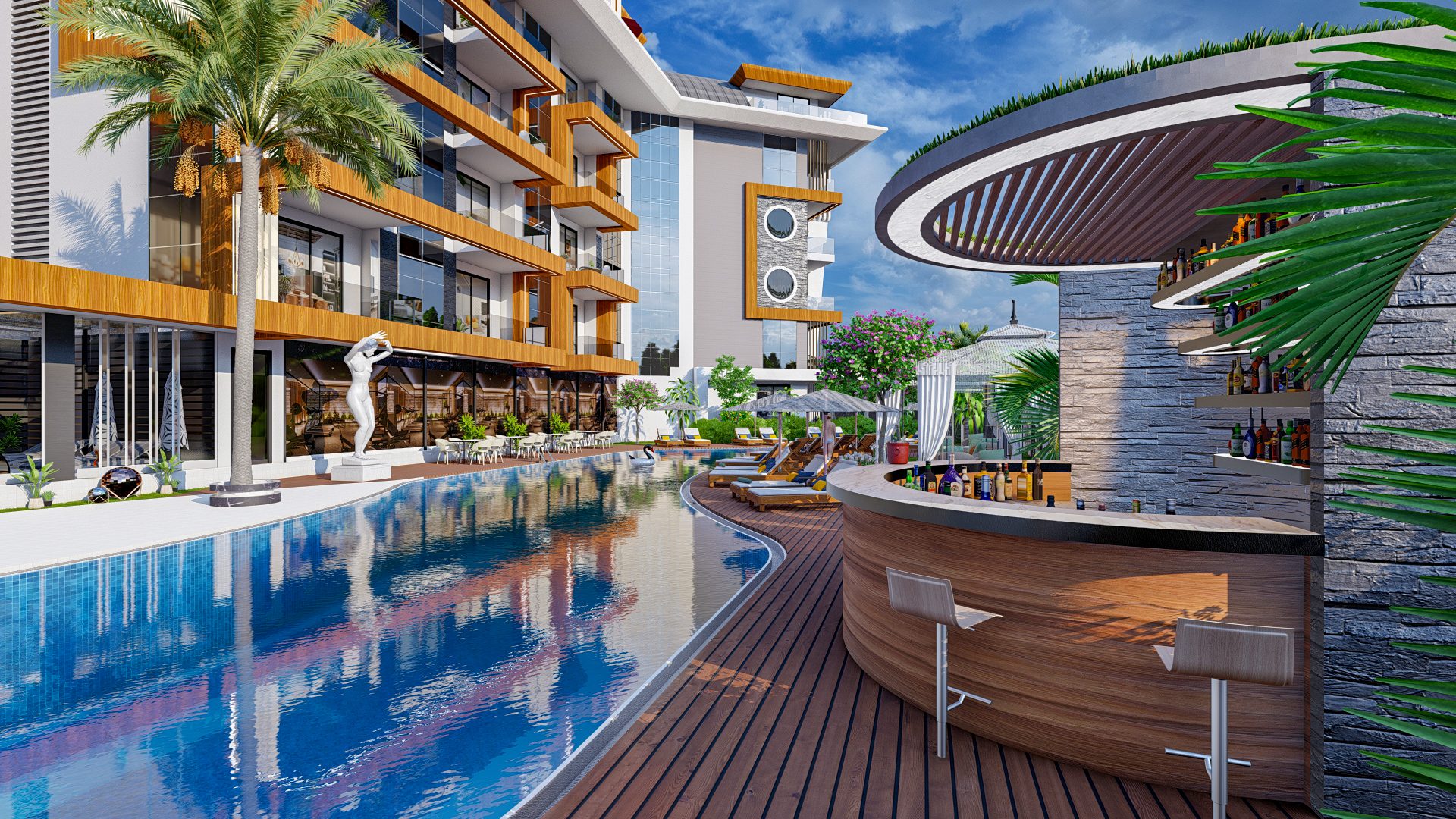 Installment Apartments from the Developer in Oba, Alanya