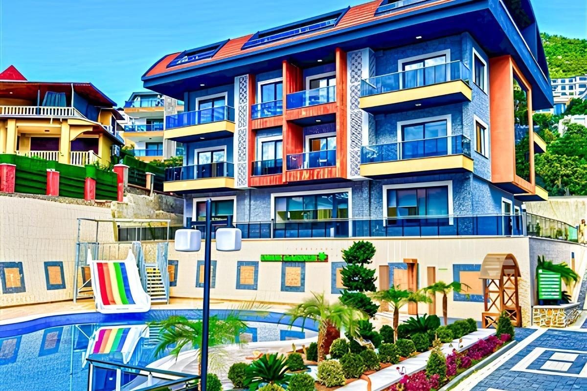 Panoramic View Apartments Eligible for Turkish Citizenship in Central Alanya