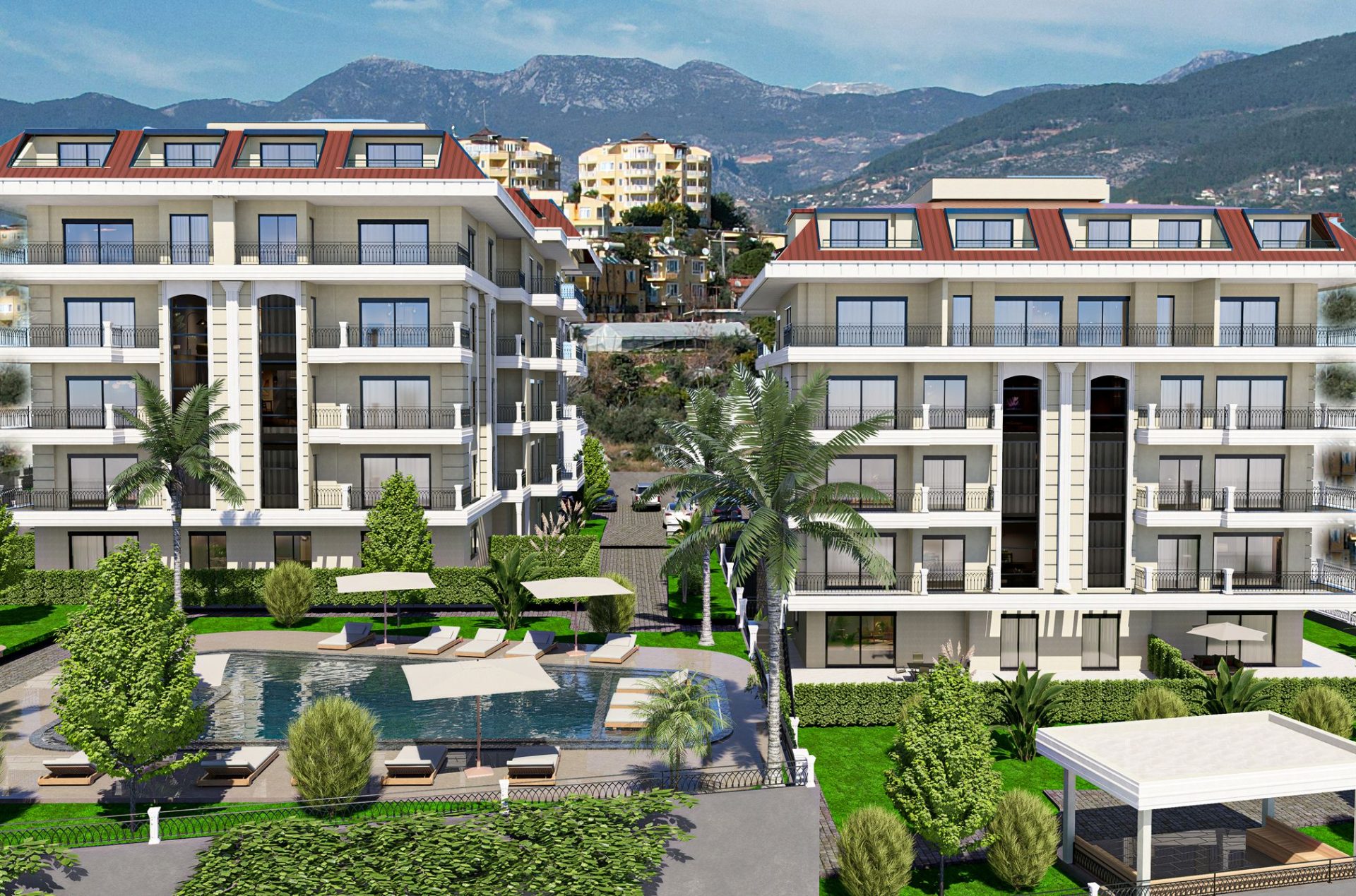 Kestel, Alanya'da Deniz Manzaralı Geniş Daireler