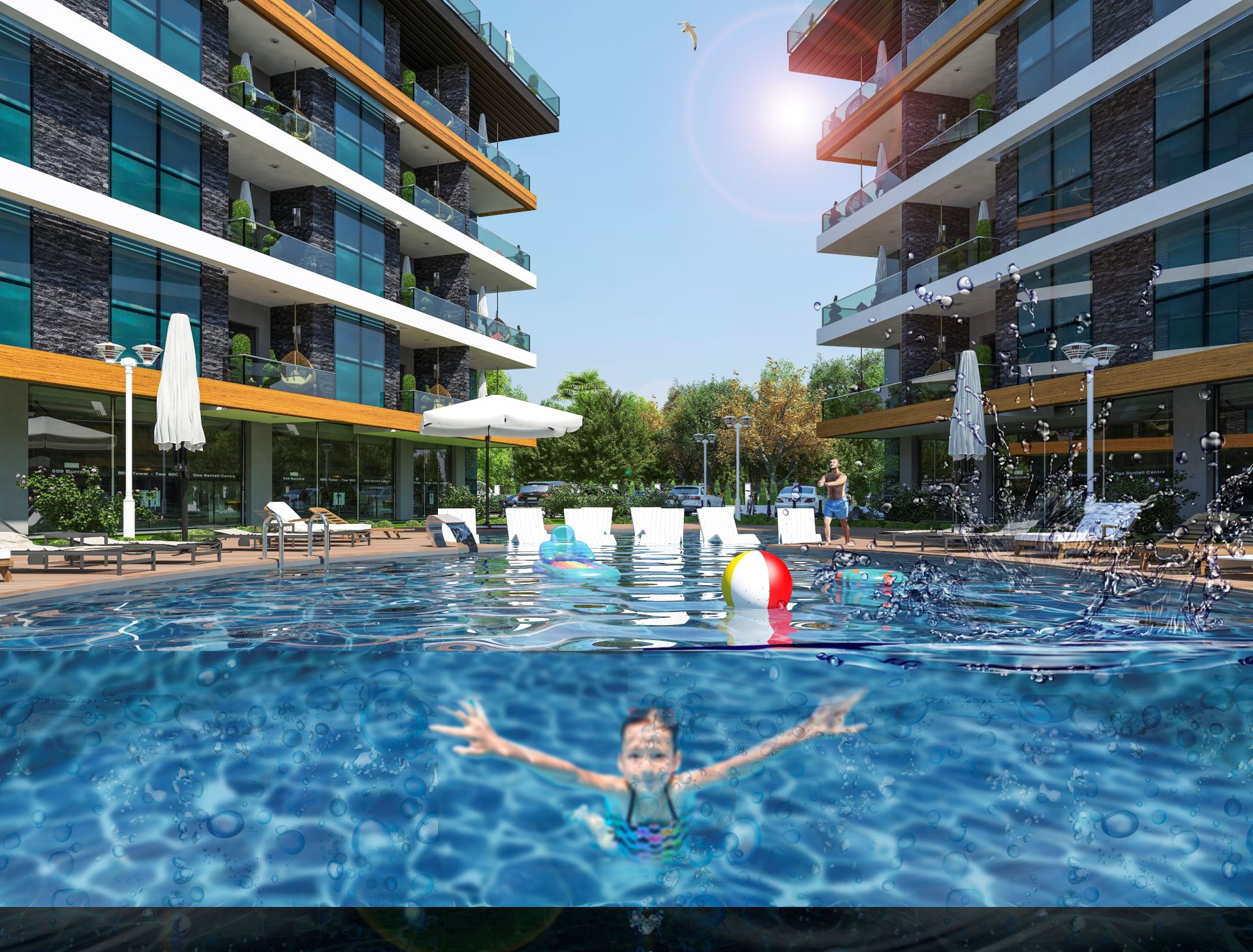 Alanya'nın Oba Bölgesinde Panoramik Manzaralı Konut Projesi
