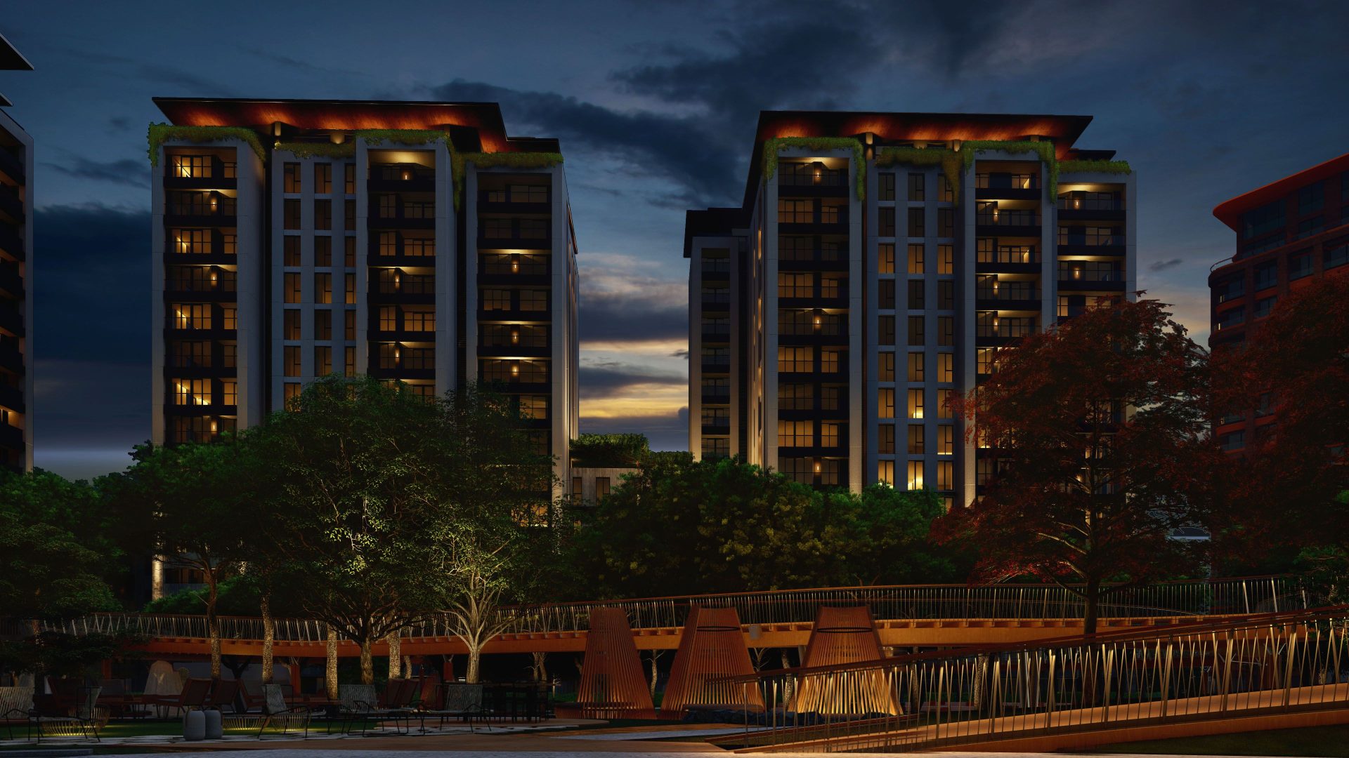 Acıbadem'de Park İçerisinde Premium Daireler