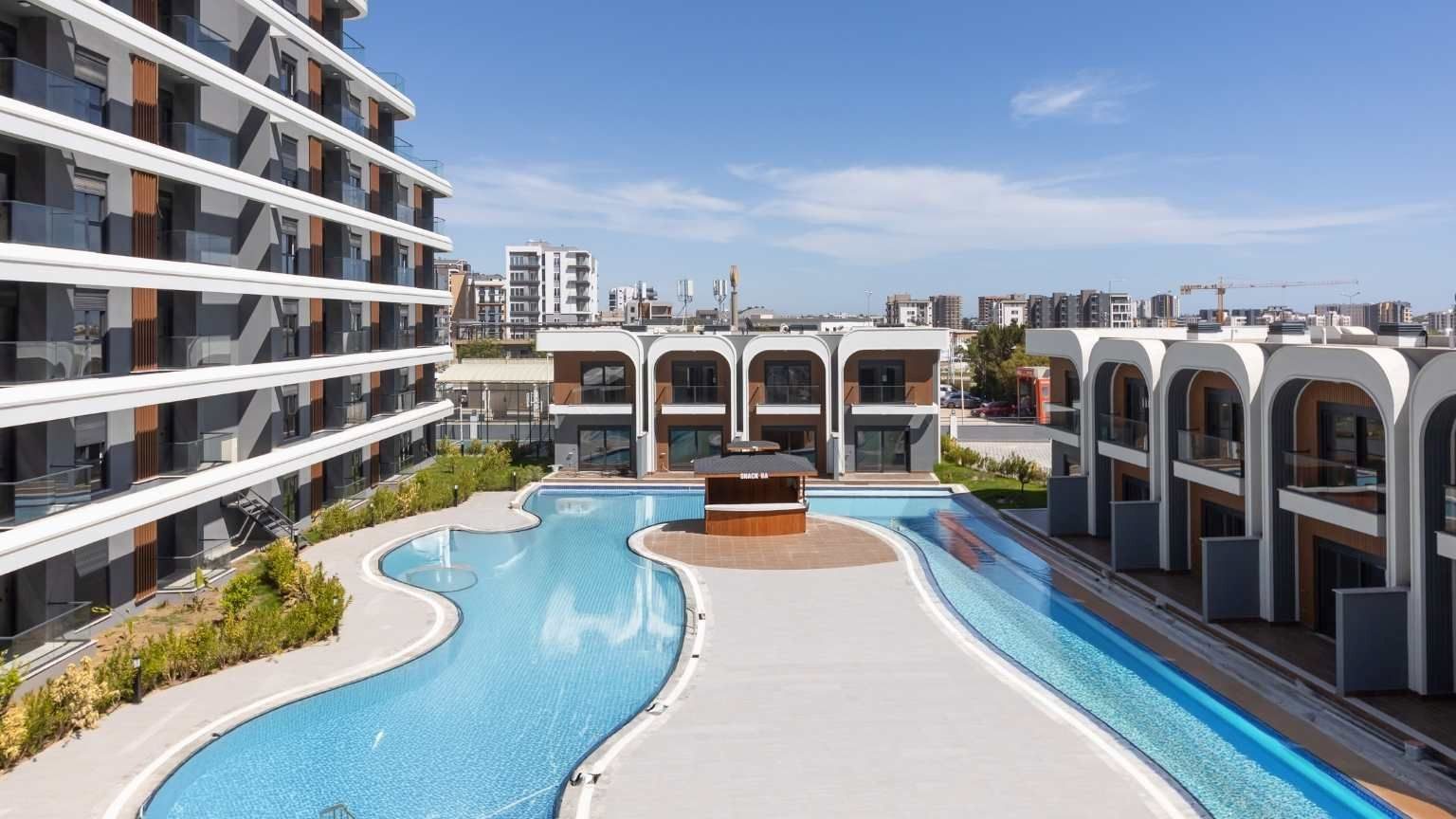 Apartments in a Residence with Premium Infrastructure Eligible for Residence Permit in Altıntaş, Antalya