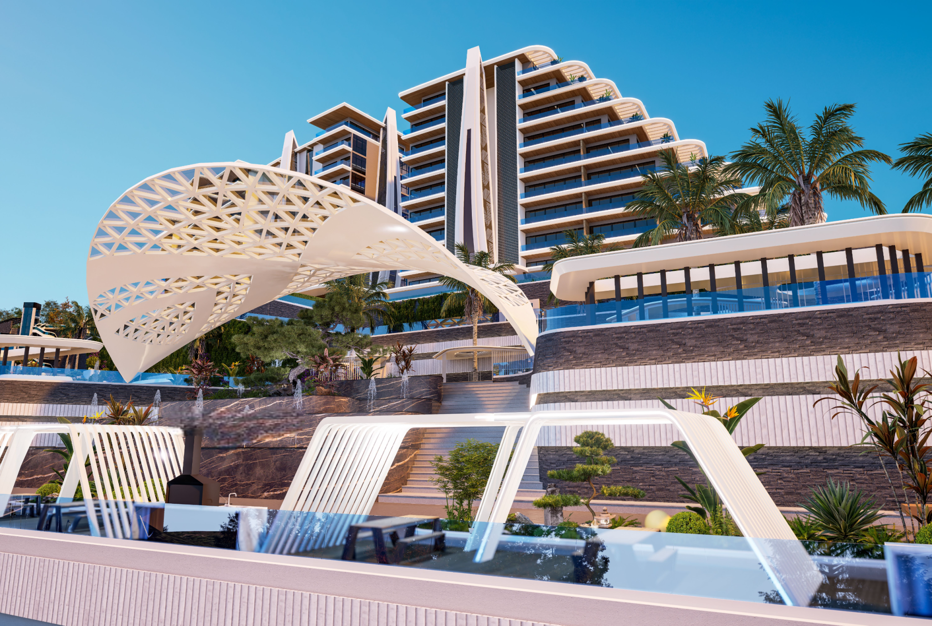 Premium Resort-Style Residential Complex with Panoramic Views in Kargicak, Alanya