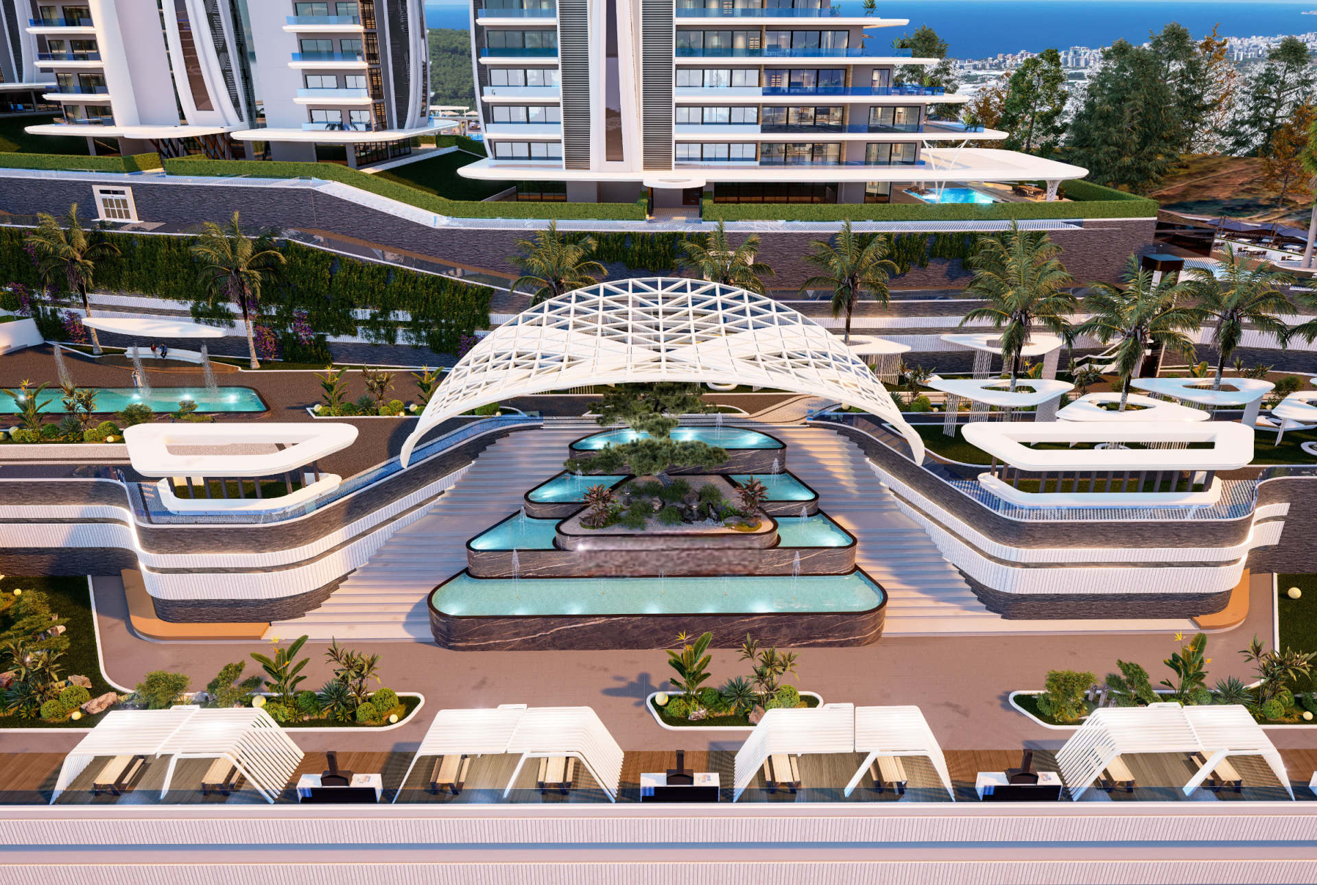 Premium Resort-Style Residential Complex with Panoramic Views in Kargicak, Alanya