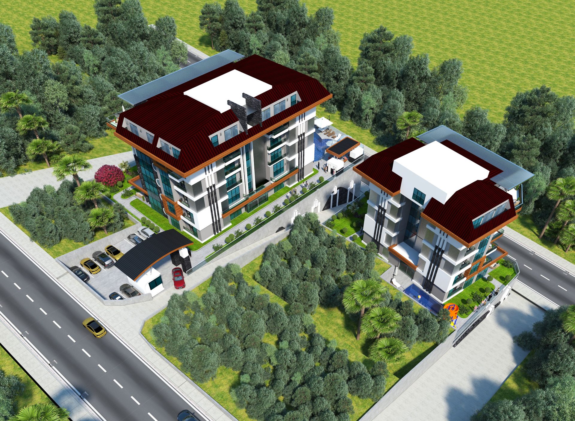 Alanya Kestel'de Merkezi Konumda Lüks Premium Daireler