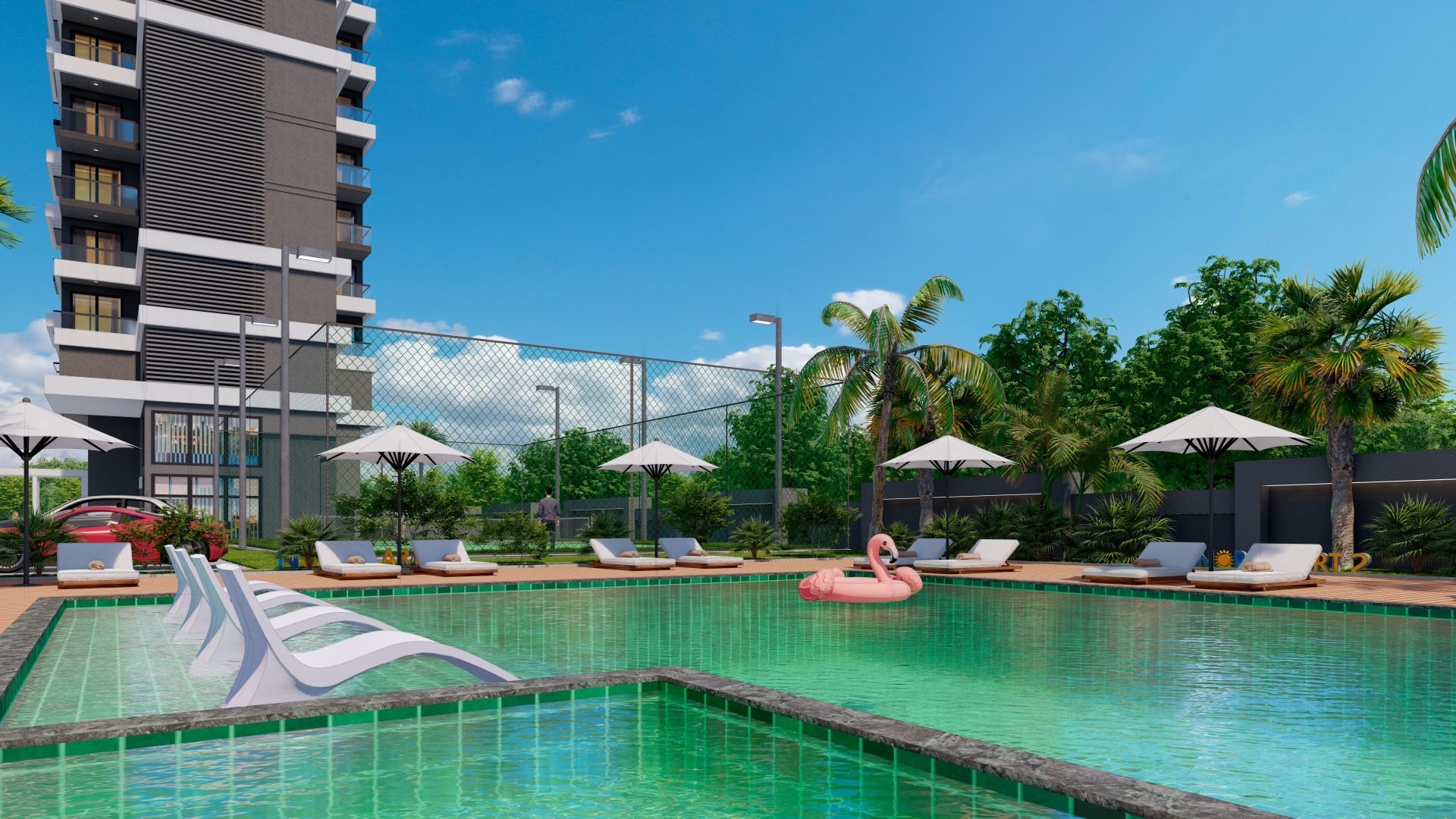 Sea View Apartments on the First Coastline in Mahmutlar, Alanya
