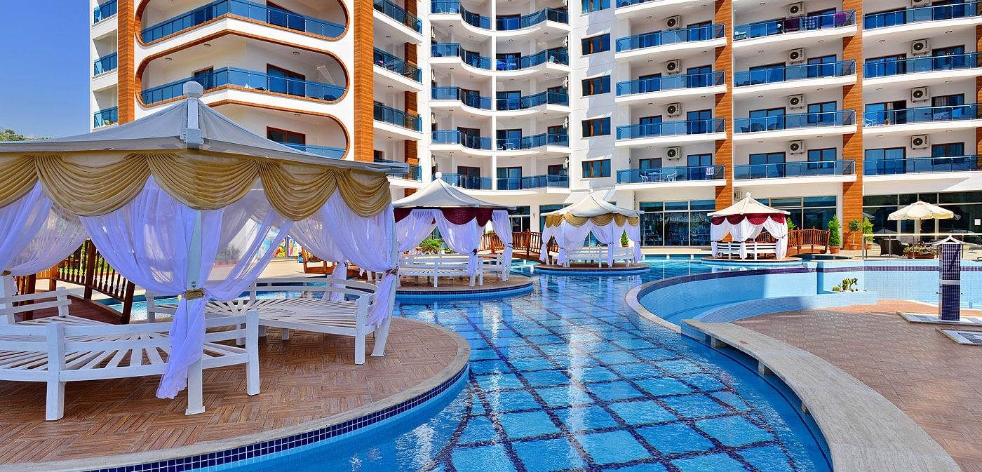 Mahmutlar, Alanya'da Deniz Manzaralı 1+1 Daire