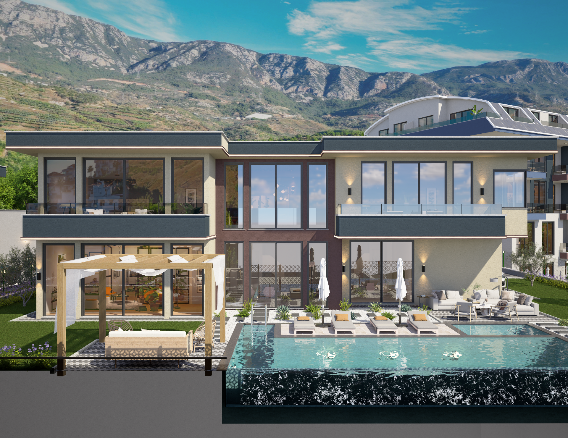 Modern Villas with Panoramic Views in Kargıcak, Alanya