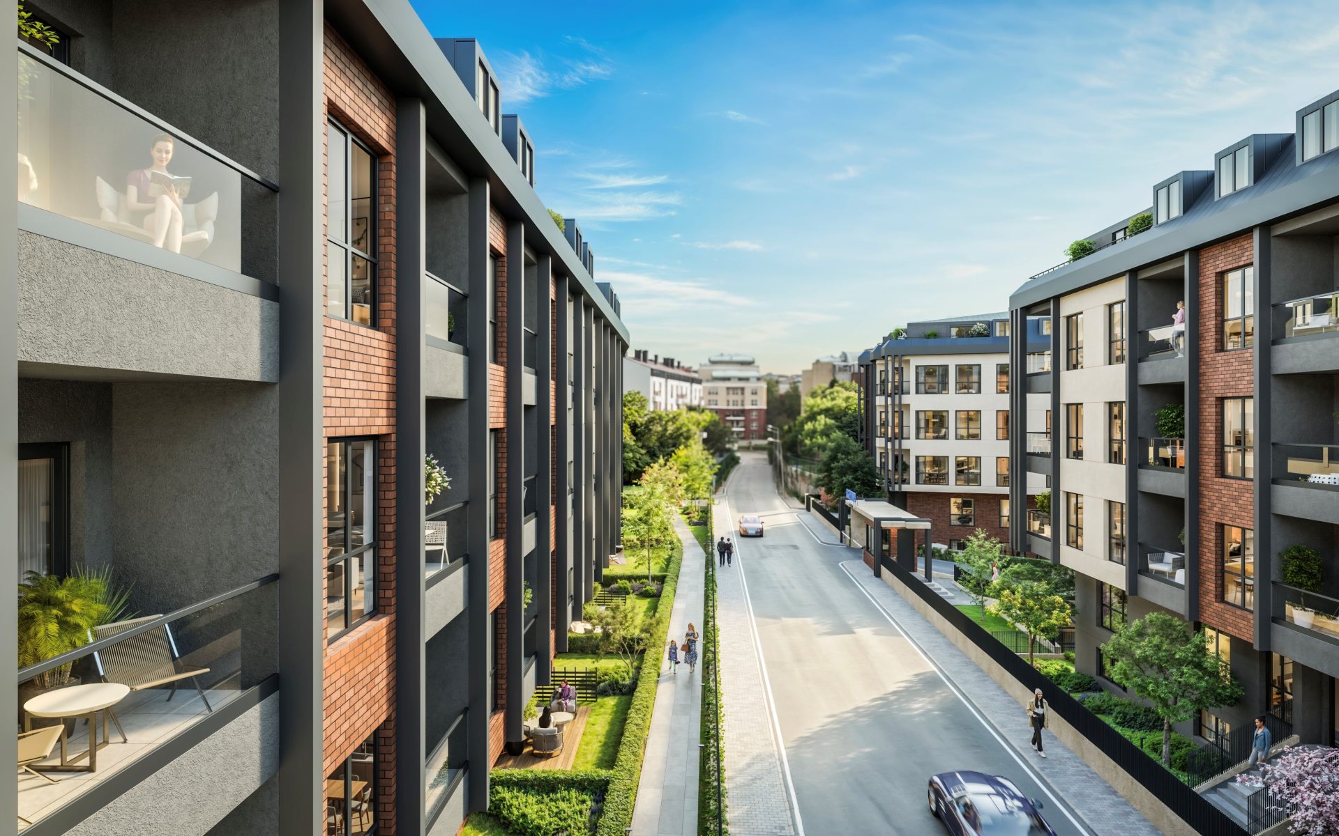 İstanbul Göktürk'te Orman Yakınında Modern Daireler