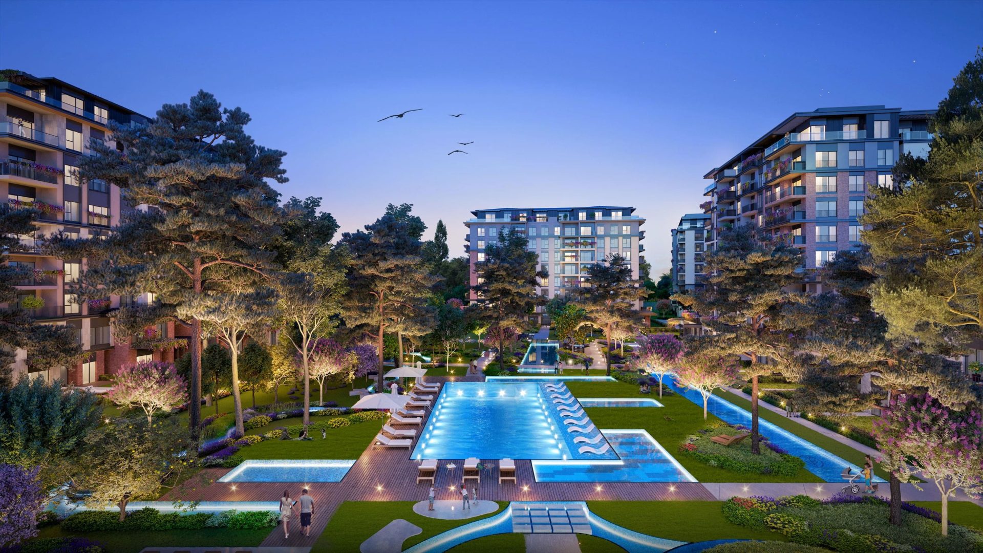 İstanbul Levent'te Doğayla İç İçe Daireler