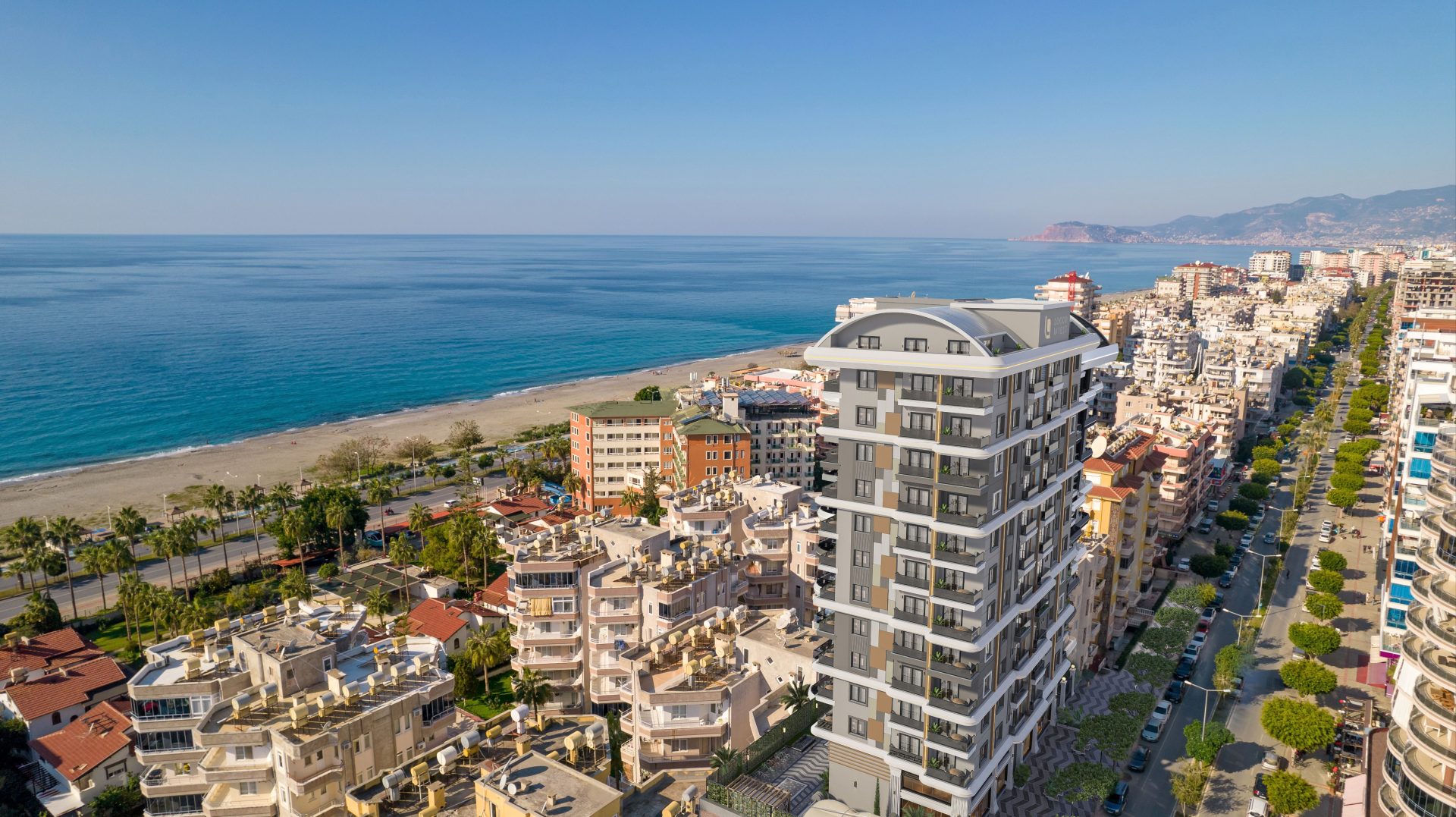 Alanya Mahmutlar'da Denize 100 Metre Mesafede Lüks Daireler