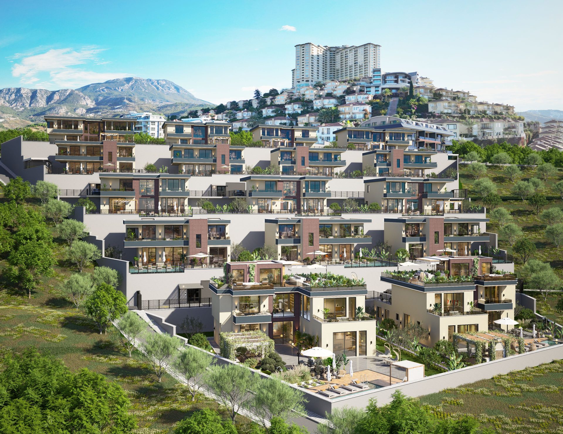 Modern Villas with Panoramic Views in Kargıcak, Alanya