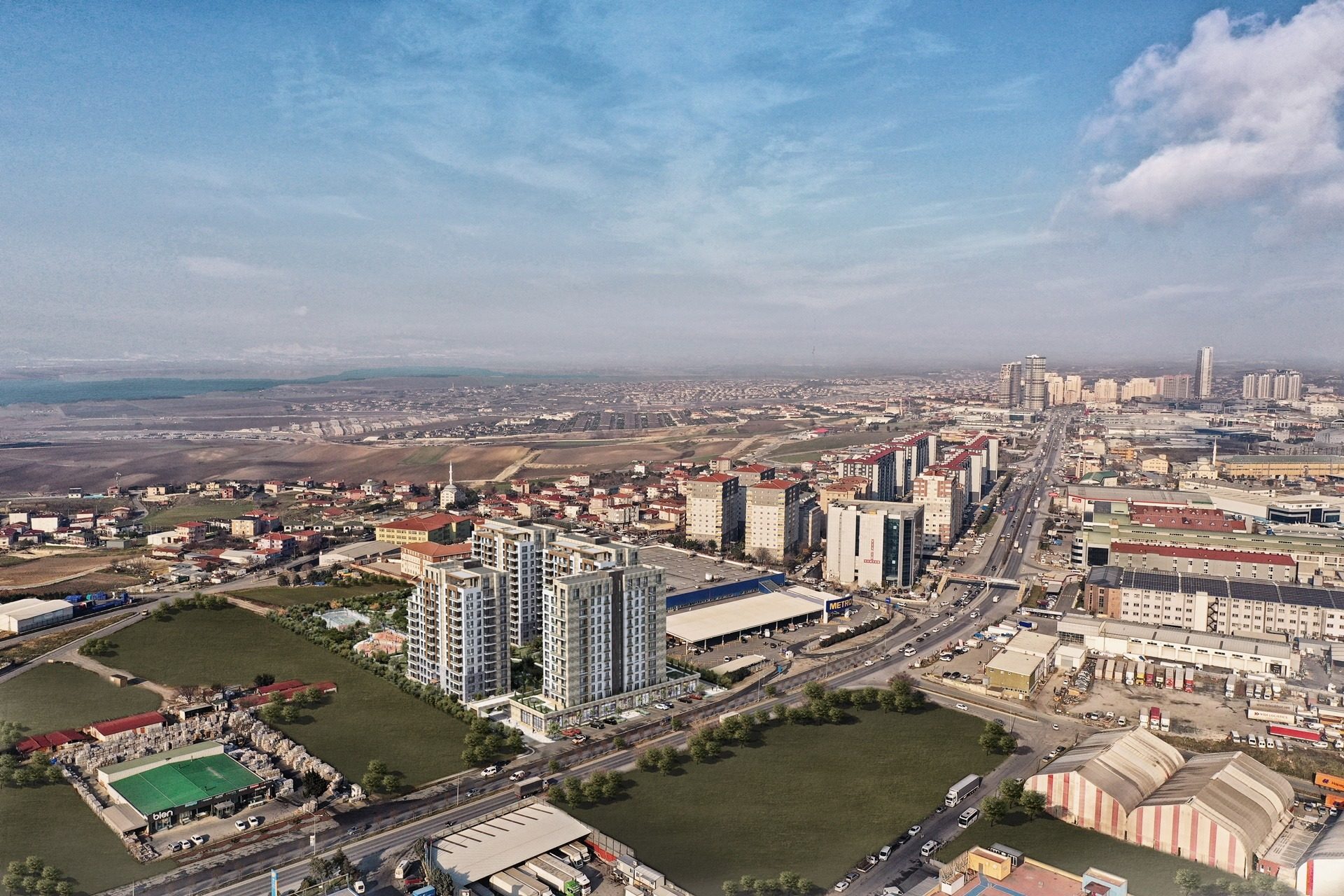 İstanbul, Büyükçekmece'de Göl Kenarında Deniz Manzaralı Daireler