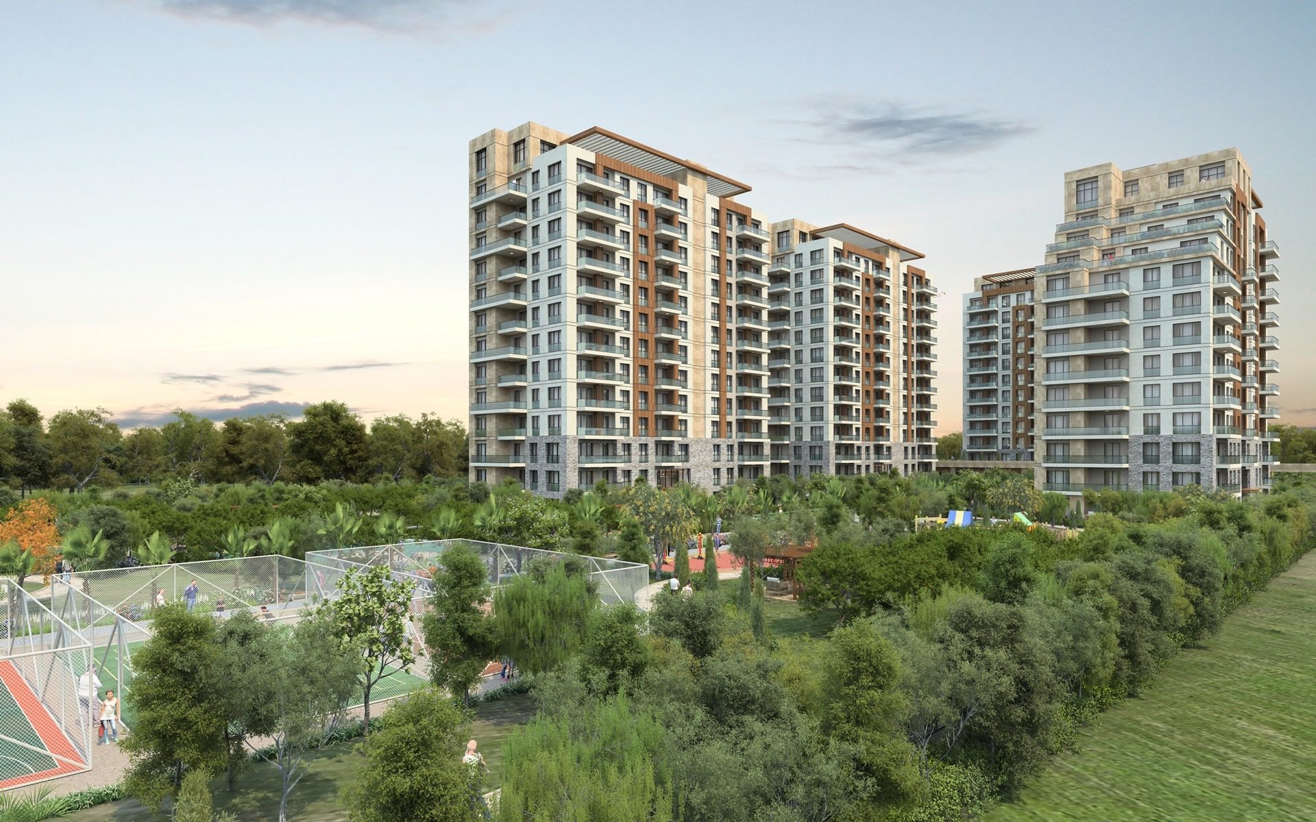 İstanbul, Büyükçekmece'de Göl Kenarında Deniz Manzaralı Daireler