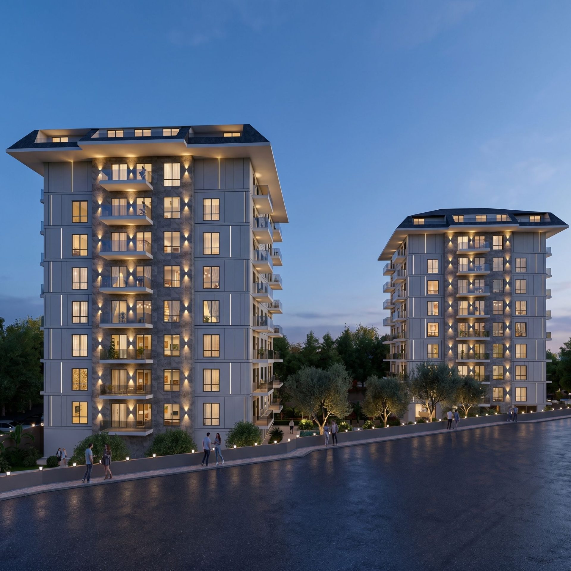 Alanya Merkezde Satılık Şık Daireler
