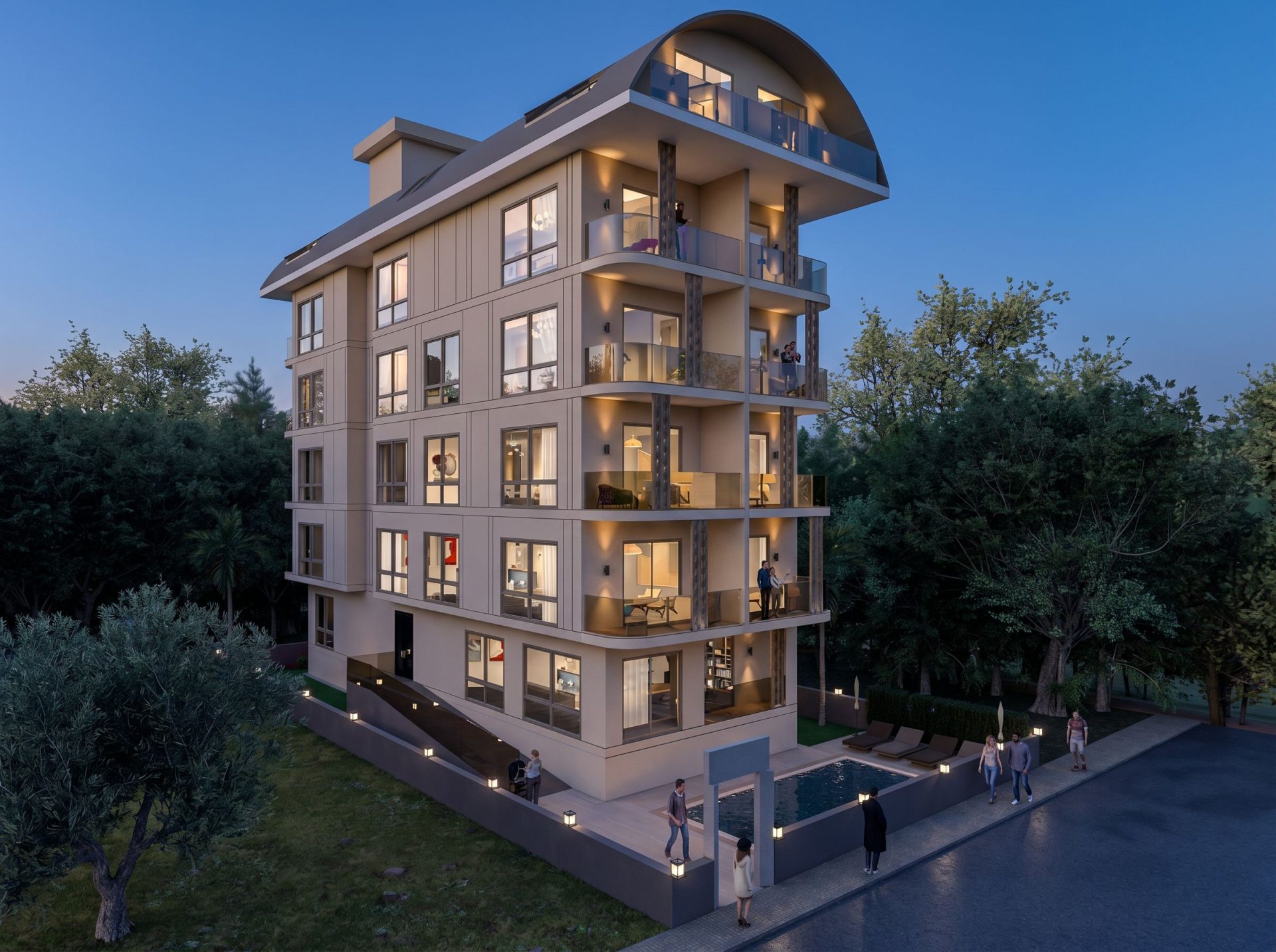 High-Quality Apartments Just 50 Meters from Cleopatra Beach, Alanya