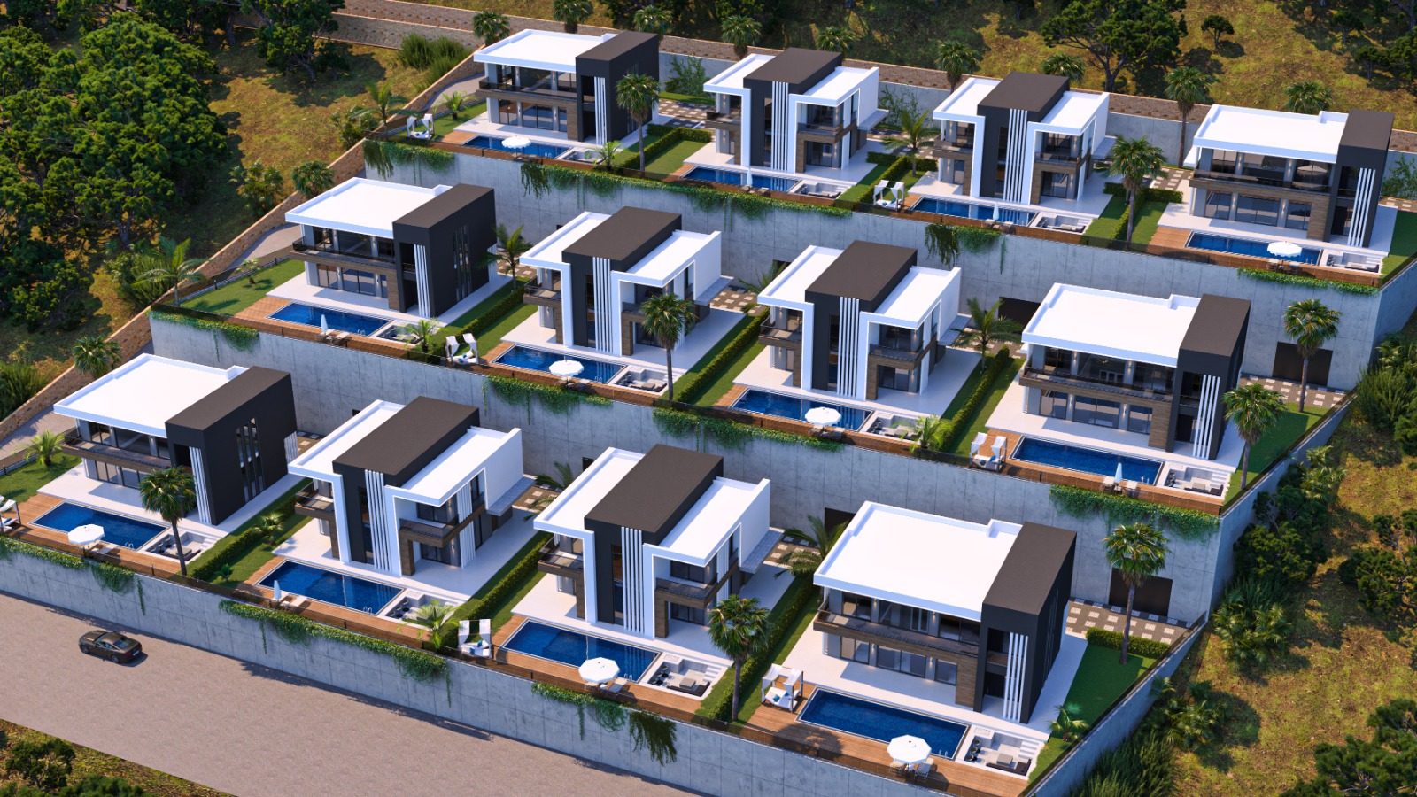Premium Private Villas with Sea Views in Kargicak, Alanya