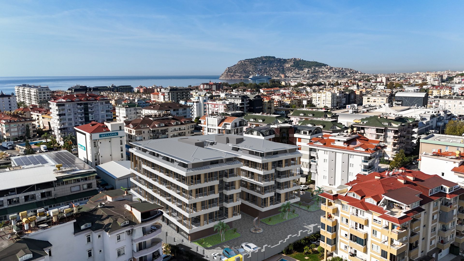 Commercial Offices and Business Spaces in a Modern Business Center in Oba, Alanya