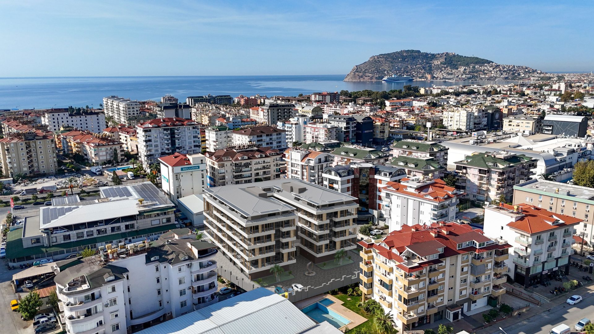 Commercial Offices and Business Spaces in a Modern Business Center in Oba, Alanya
