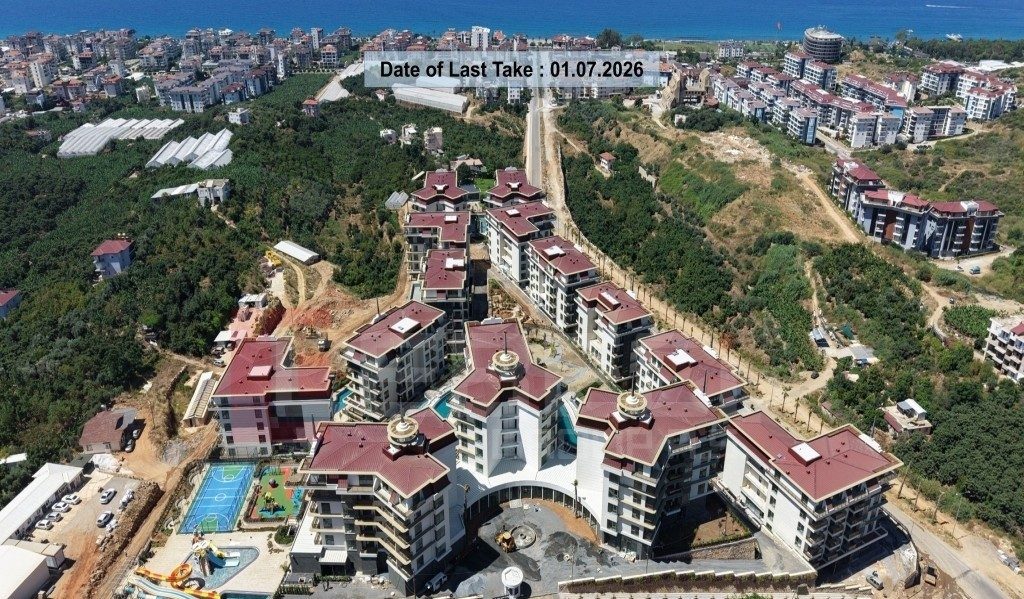Kestel, Alanya'da Deniz Manzaralı Lüks Daireler