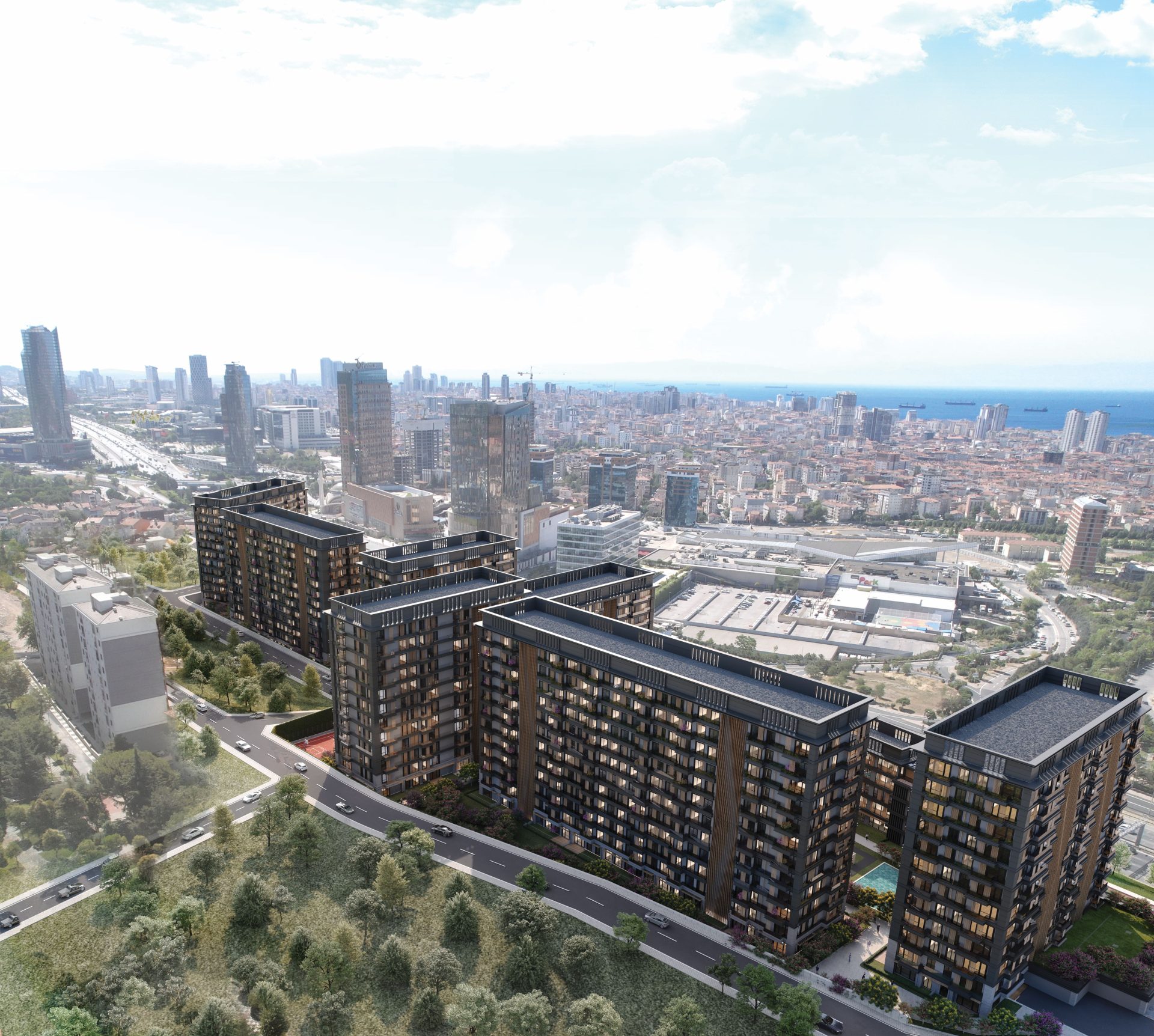Maltepe, İstanbul'da Metroya Yakın Modern Sitede Daireler