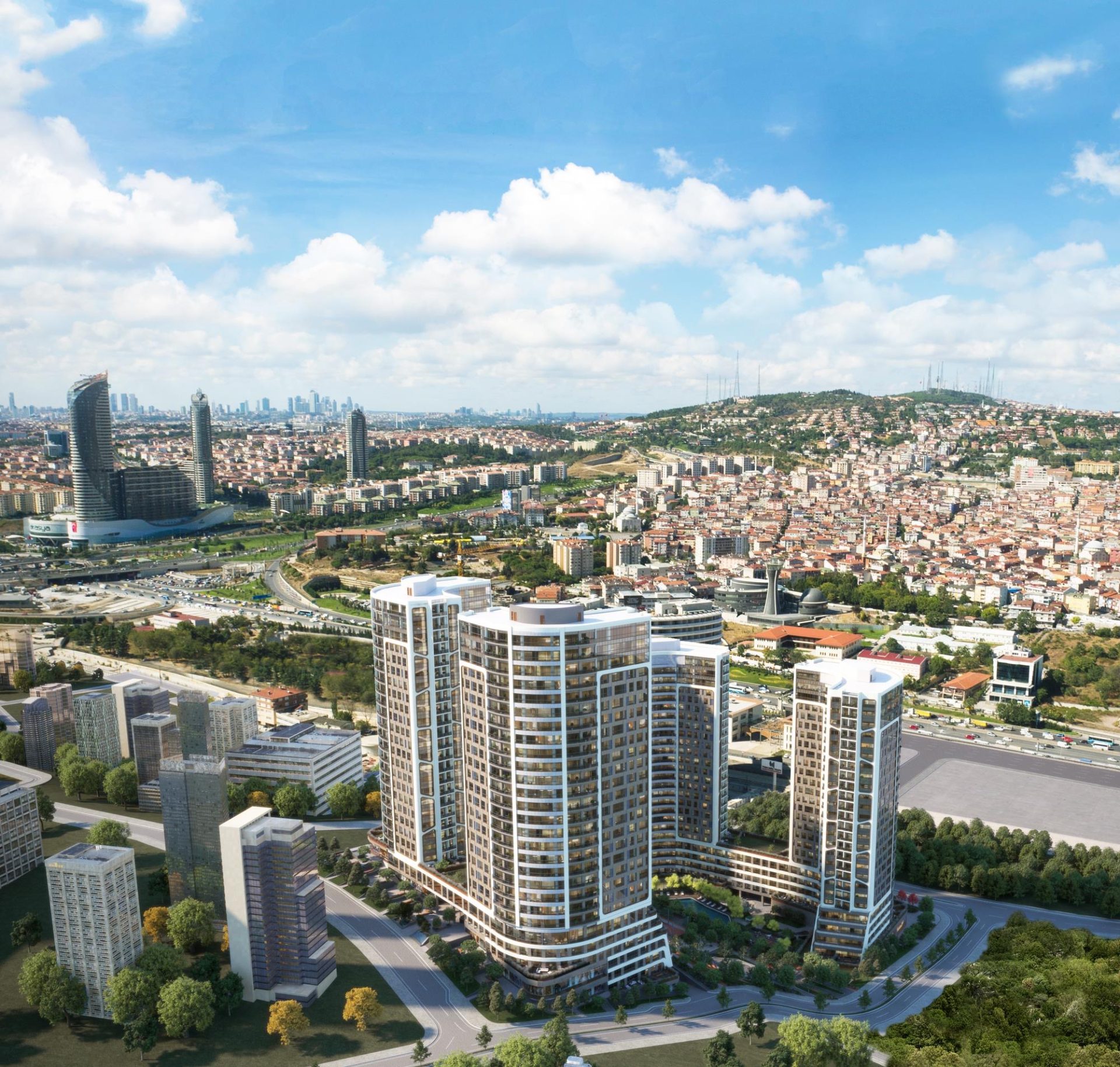 Kadıköy'de Modern Sitede Daireler