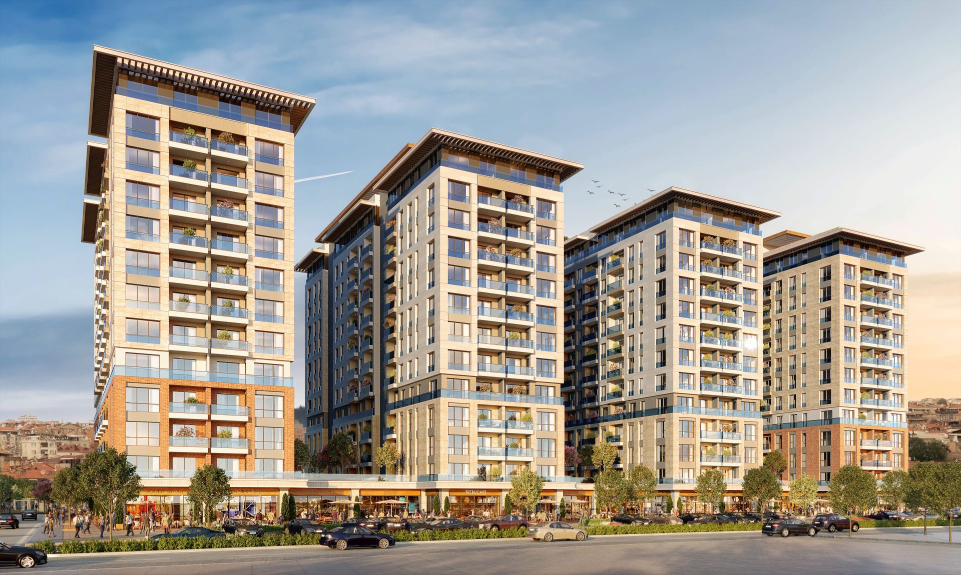 New Apartments Near a Park in Zeytinburnu, Istanbul