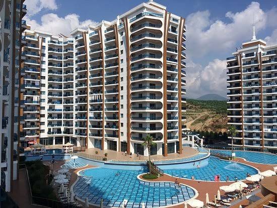 Mahmutlar, Alanya'da Deniz Manzaralı 1+1 Daire