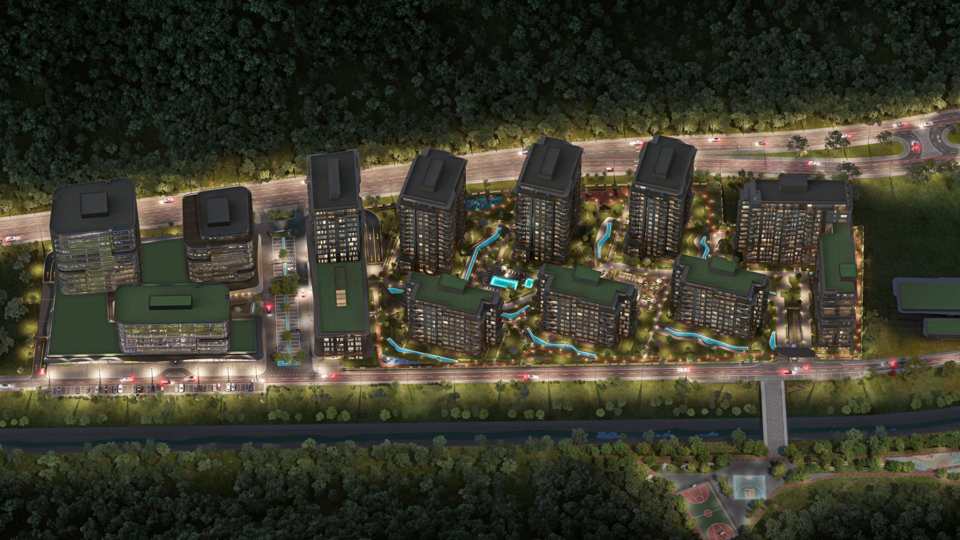 Maslak'ta Belgrad Orman Manzaralı Ferah Daireler